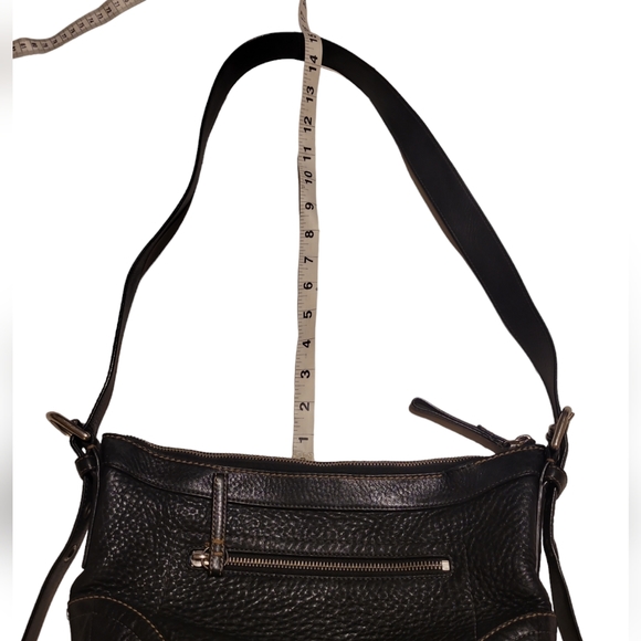 Coach Madison Black Pebble E0882-F12321 Leather Shoulder Crossbody Bag - Picture 6 of 13